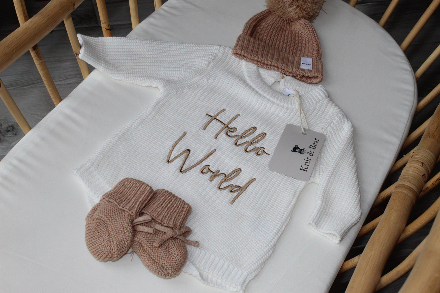 The Brown Headband Bundle - Frill Knit Romper