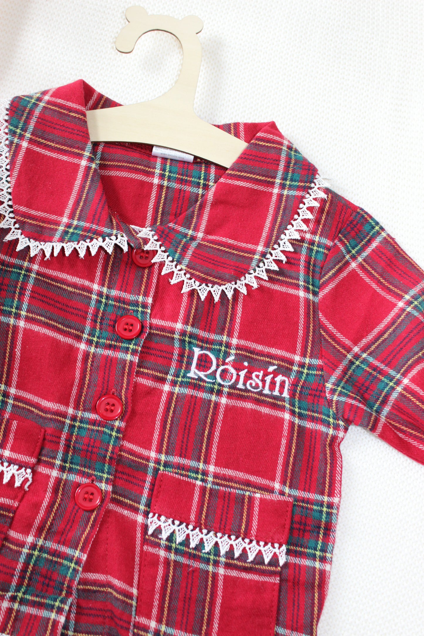 Girls Tartan Christmas Pyjamas