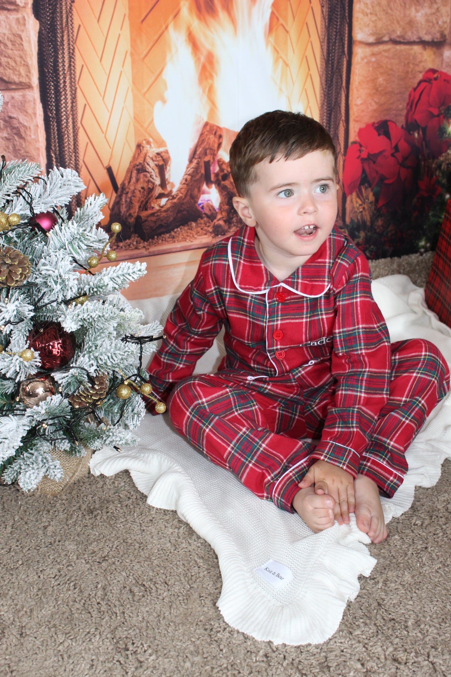 Boys Tartan Christmas Pyjamas