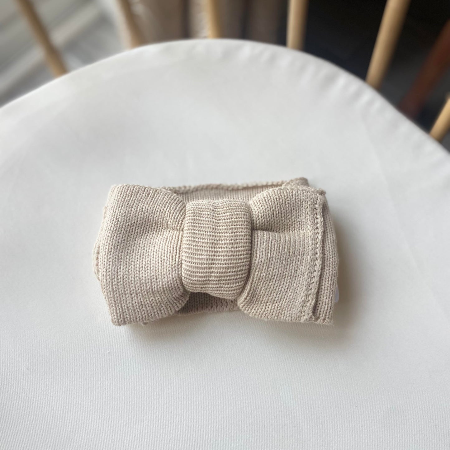 Knitted Headband - Beige