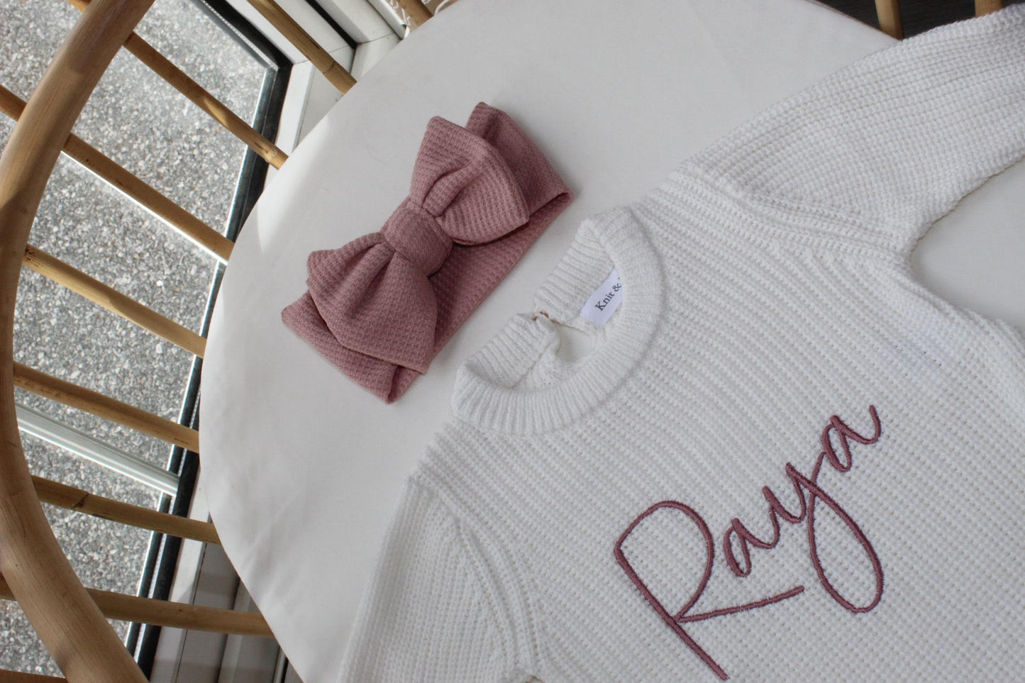 Ribbed Headband - Dusky Pink