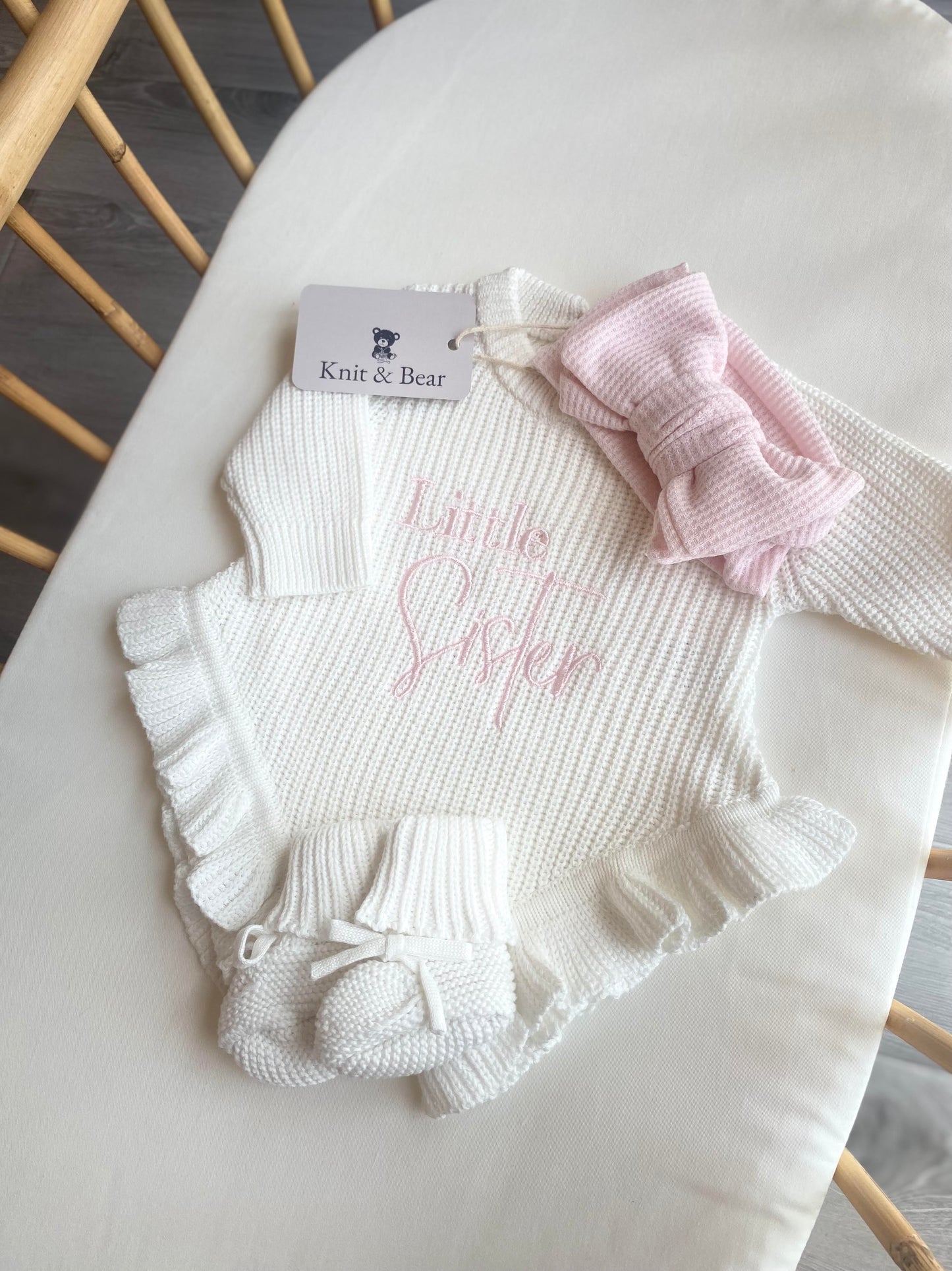 Ribbed Headband - Baby Pink