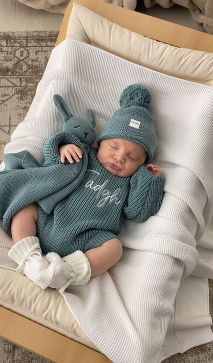 Romper, Booties and Comforter Bundle