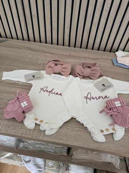 Frill Romper - Milk White