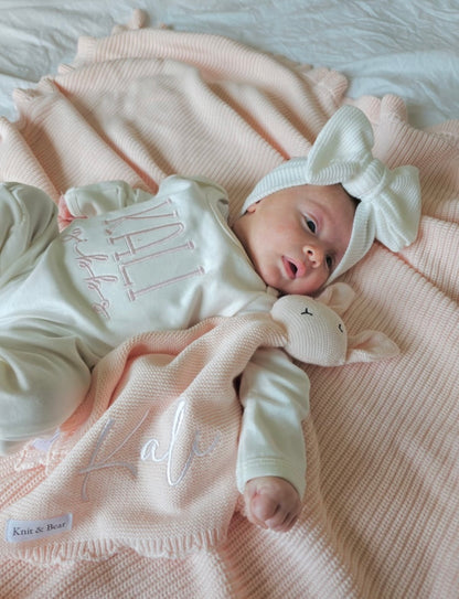 Onesie and Hat Set - White
