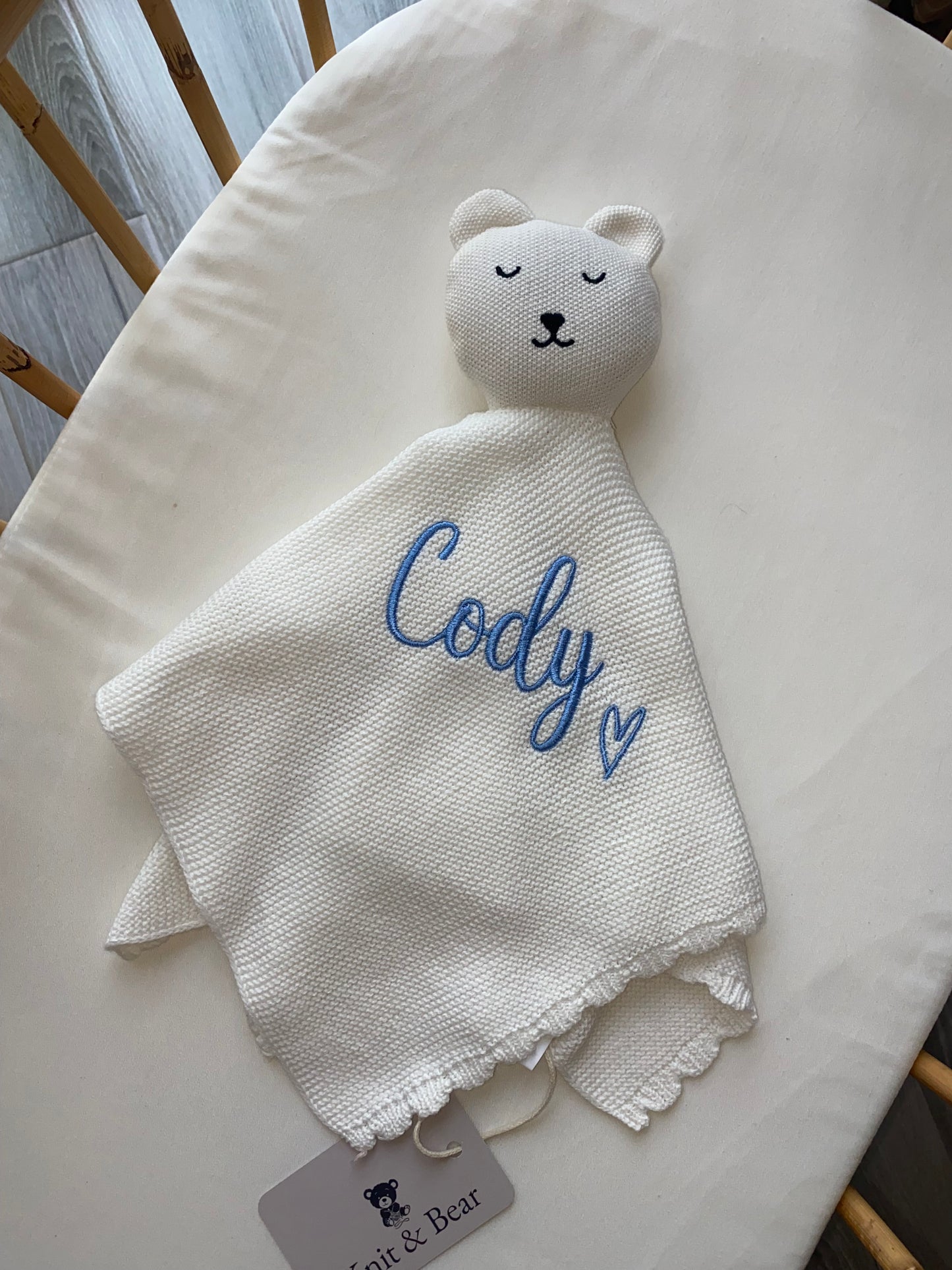 Bear Comforter - White