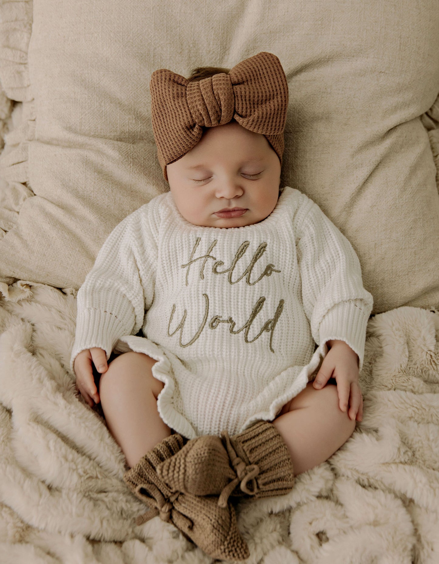 Frill Romper - Milk White