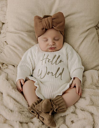 Frill Romper - Milk White