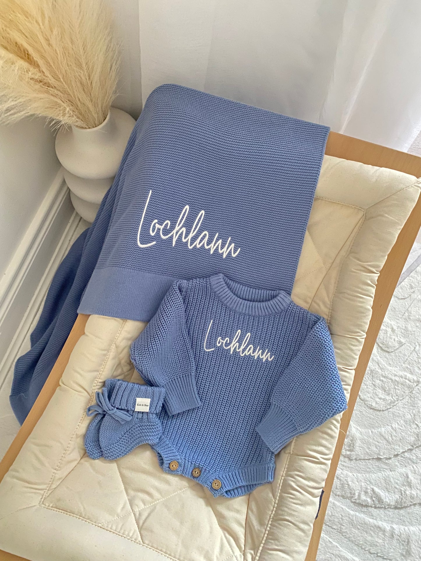 Romper, Bootie and Blanket Bundle