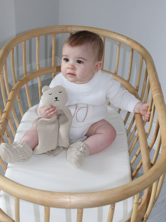 Chunky Knit Romper - White