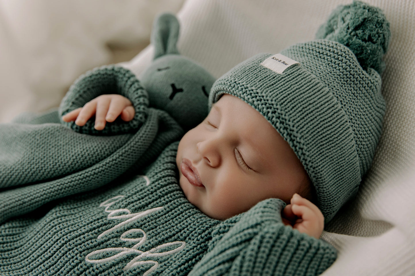 Chunky Knit Romper - Sage