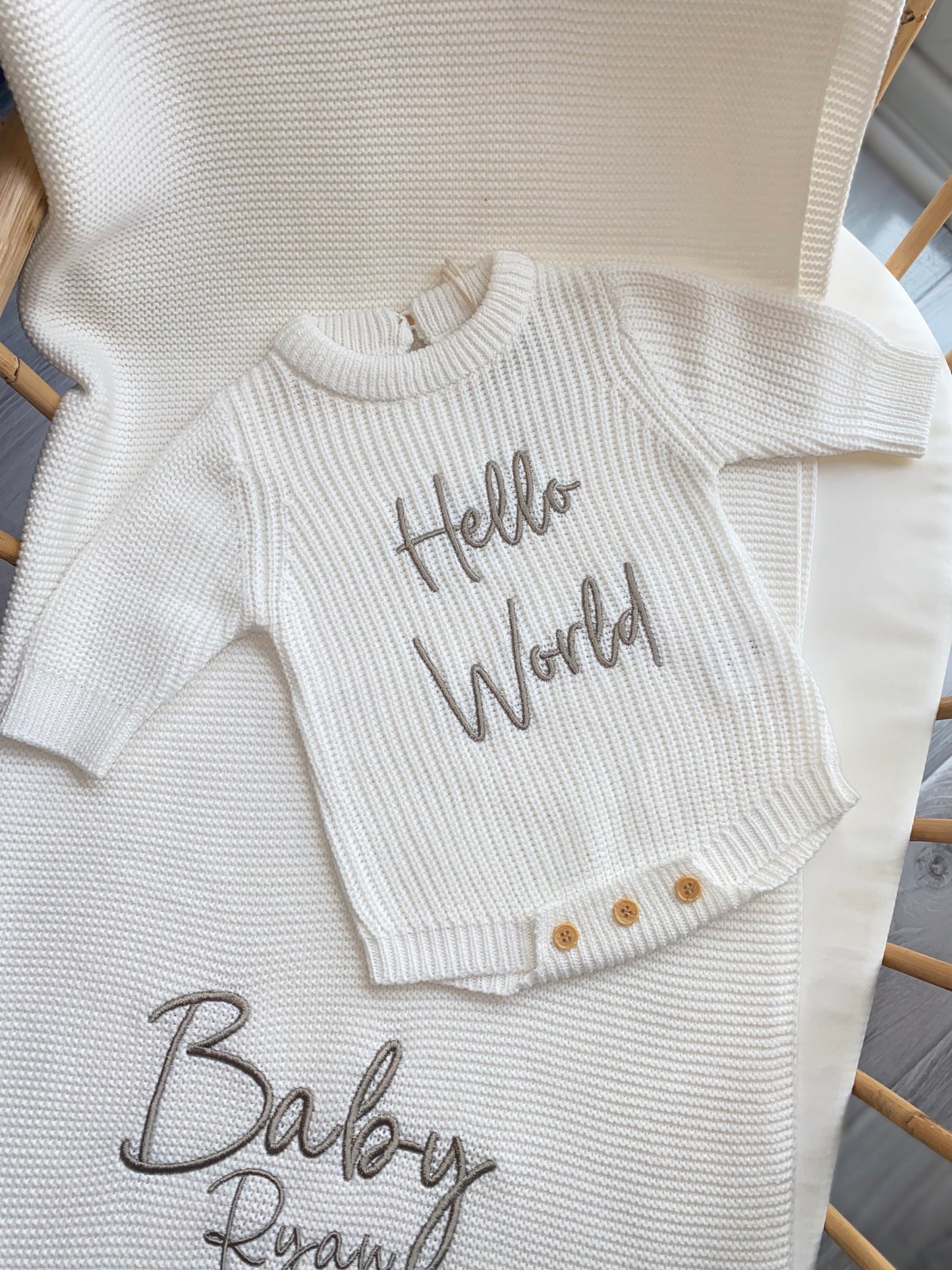 The Pink Headband Bundle - White Chunky Knit Romper