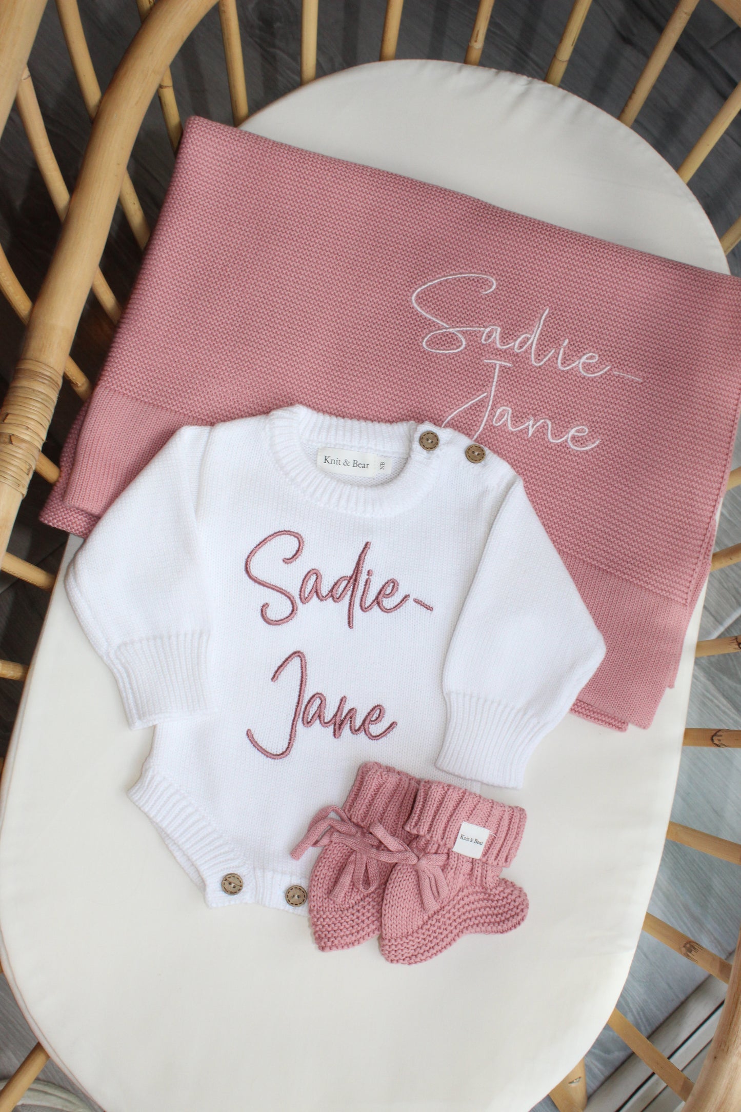 Buttoned Flat Knit Romper - White