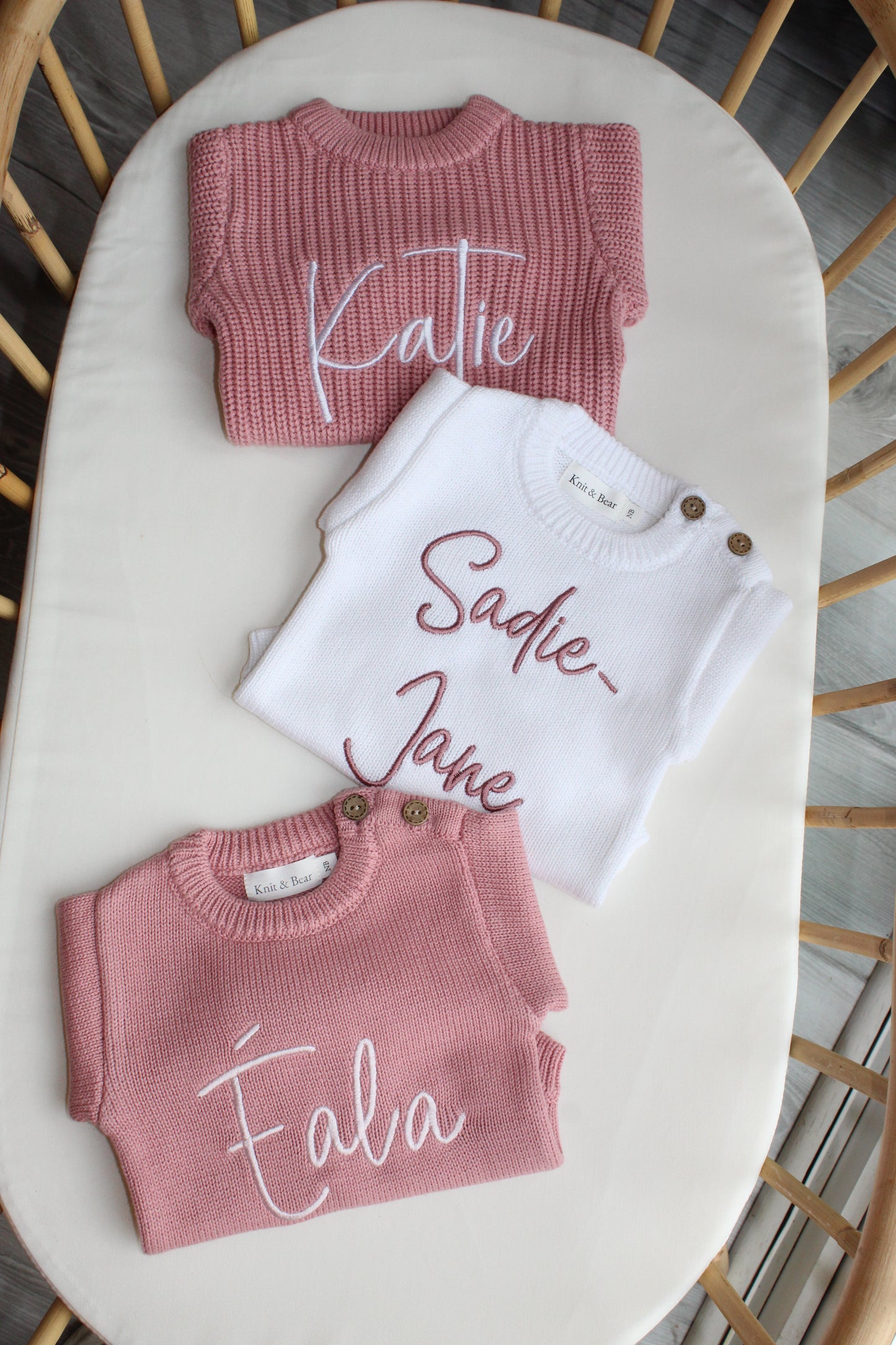 Buttoned Flat Knit Romper - Dusky Pink