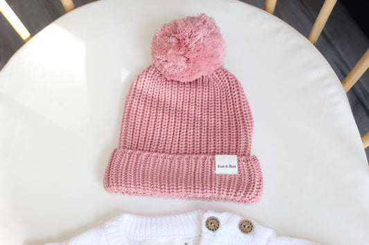 Beanie - Dusky Pink