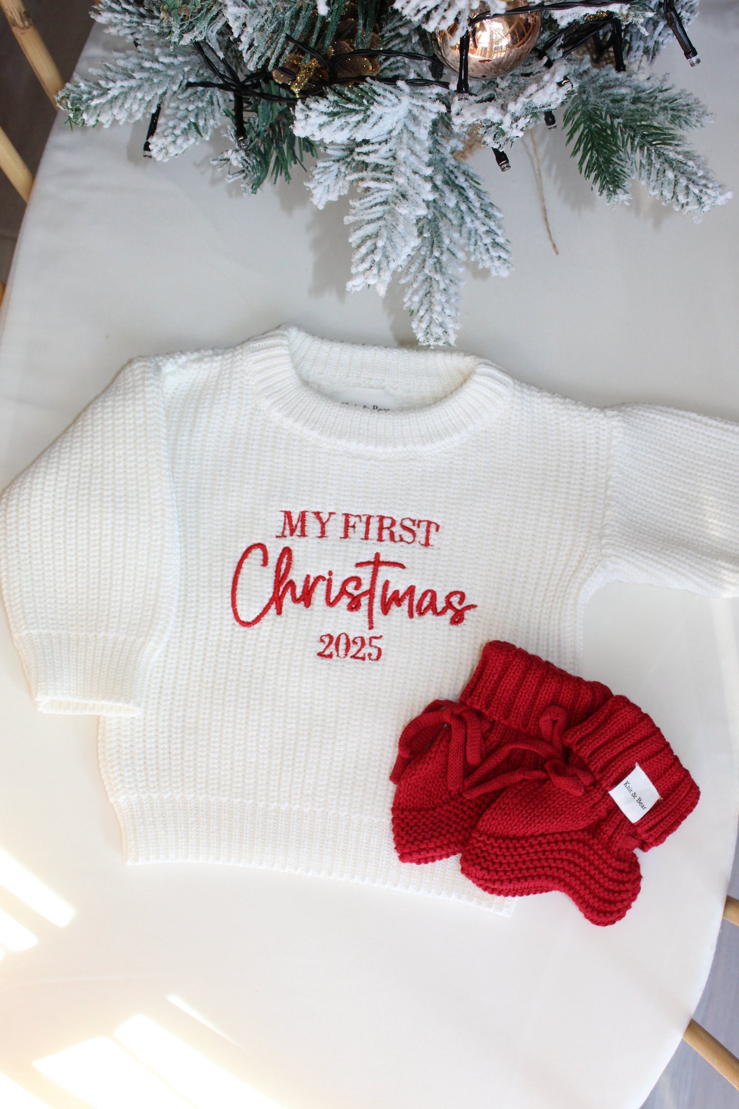My First Christmas - Chunky Knit Sweater