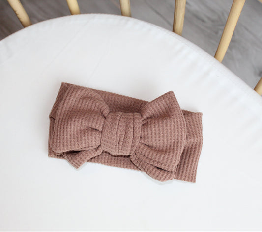 Ribbed Headband - Chocolate Brown