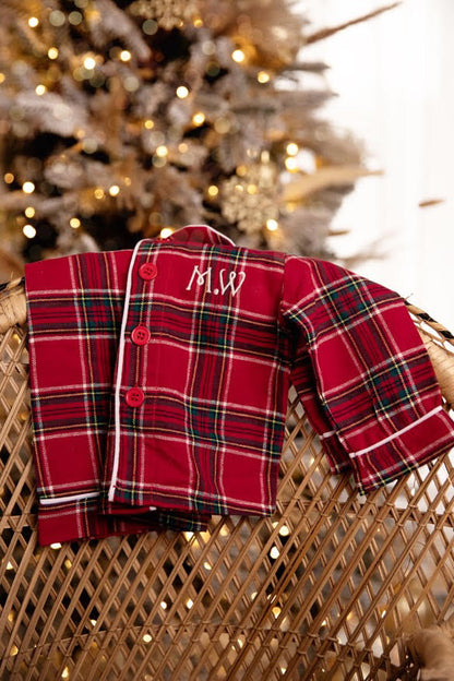 Boys Tartan Christmas Pyjamas - Pre Order