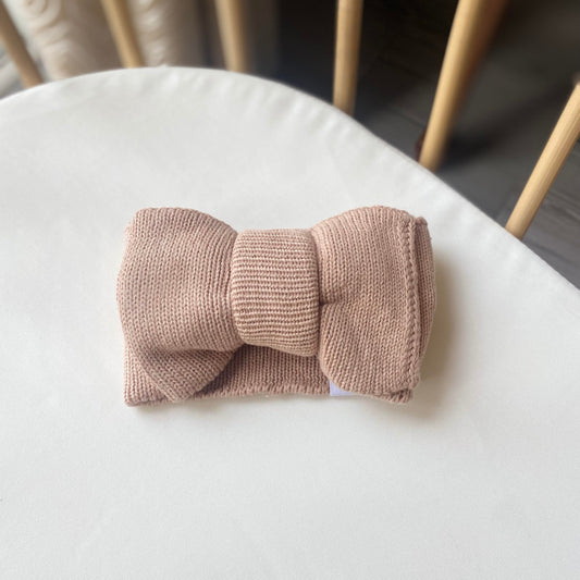 Knitted Headband - Light Brown