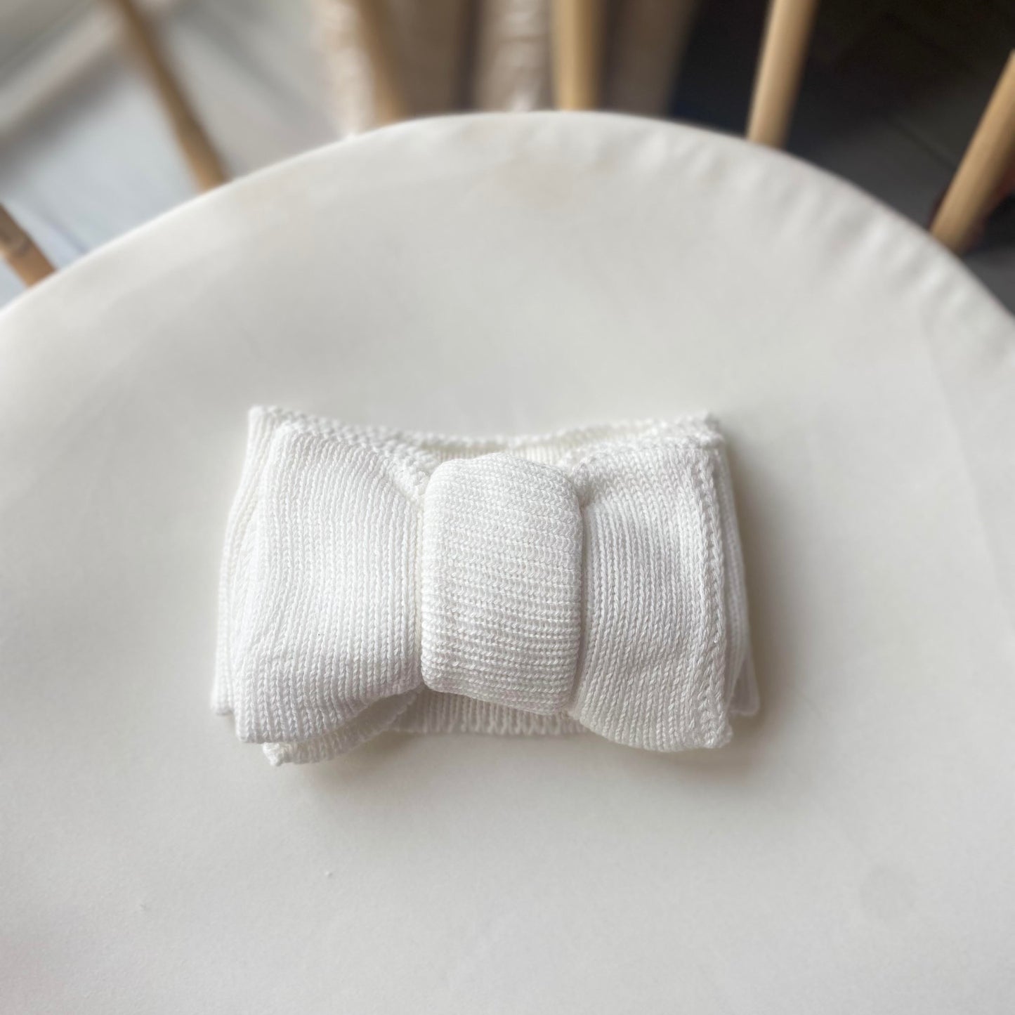 Knitted Headband - White