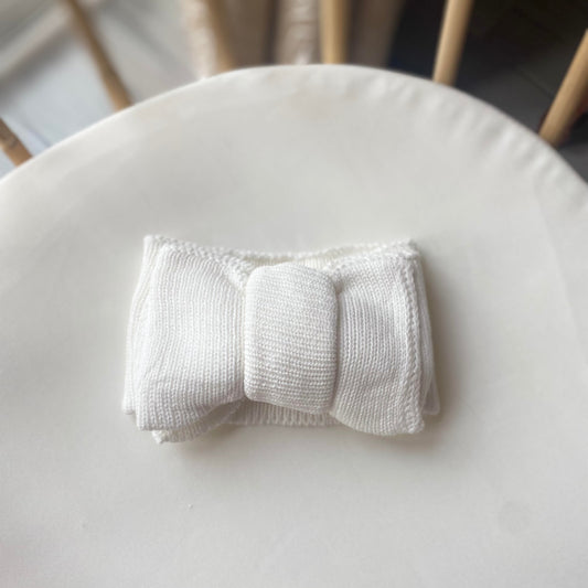 Knitted Headband - White