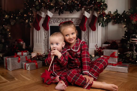 Girls Tartan Christmas Pyjamas - Pre Order