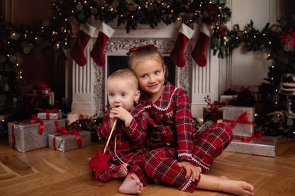 Girls Tartan Christmas Pyjamas - Pre Order