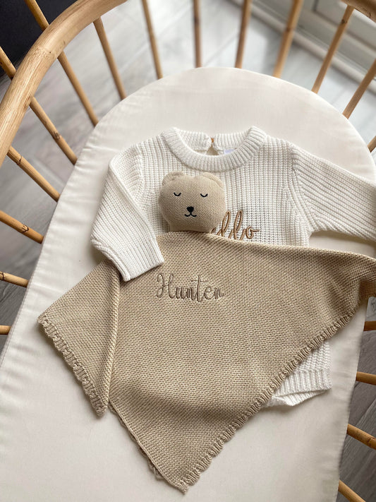 Bear Comforter - Beige