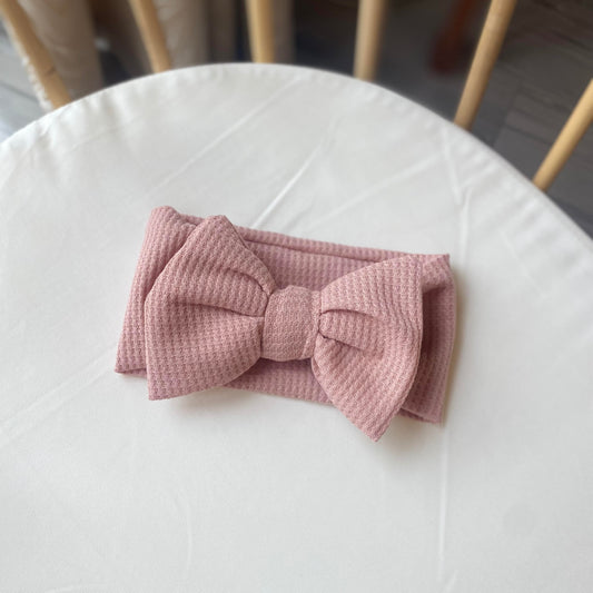 Ribbed Headband - Dusky Pink